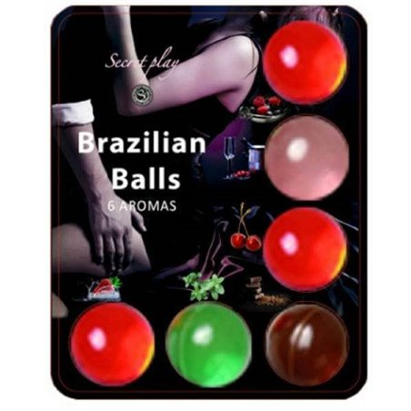 Secretplay - Palle Brasiliane Lubrificante Hot Balls 6 PZ