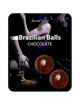 Secretplay - Palline Brasiliane Lubrificanti Aroma Cioccolato 2 PZ