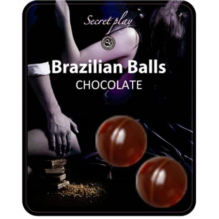 Secretplay - Palline Brasiliane Lubrificanti Aroma Cioccolato 2 PZ