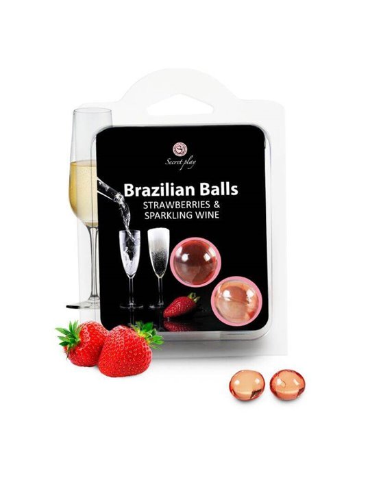 Secretplay - Strawberry And Champagne Brazilian Balls Set