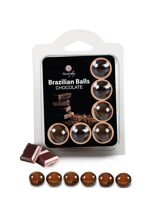 Secretplay - Set 6 Brazilians Balls Chocolate