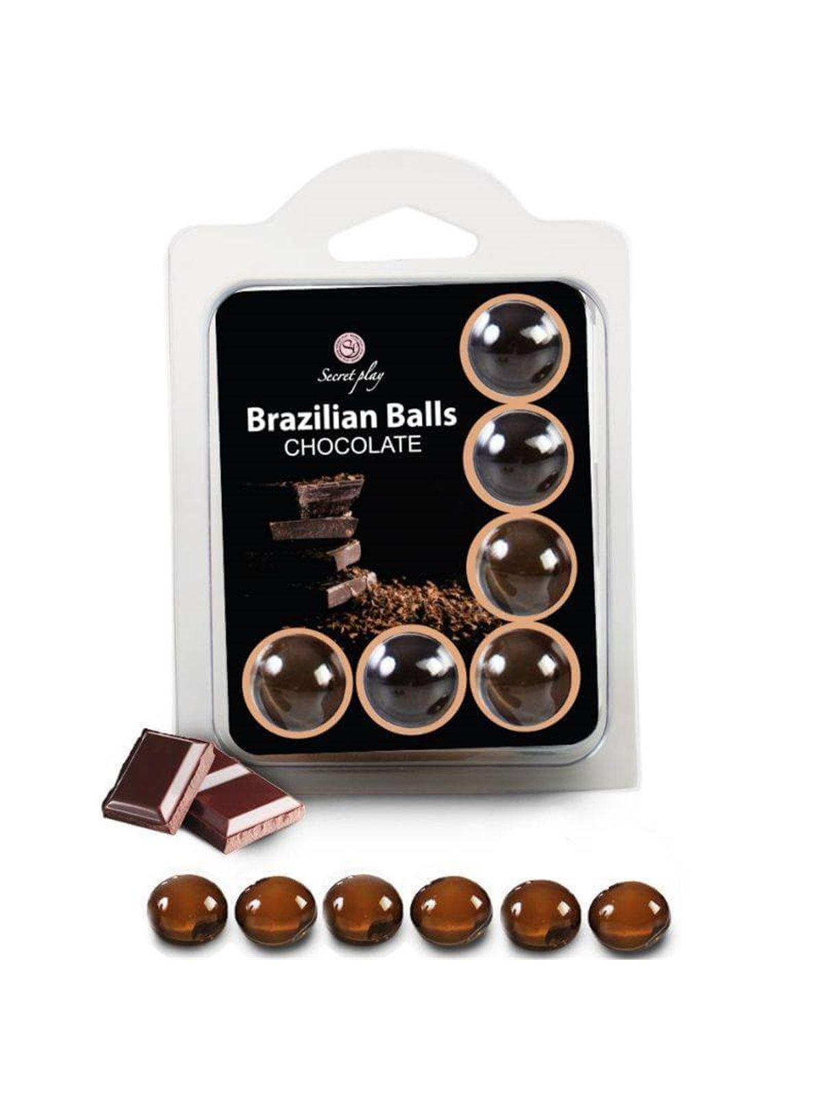 Secretplay - Set 6 Brazilians Balls Chocolate