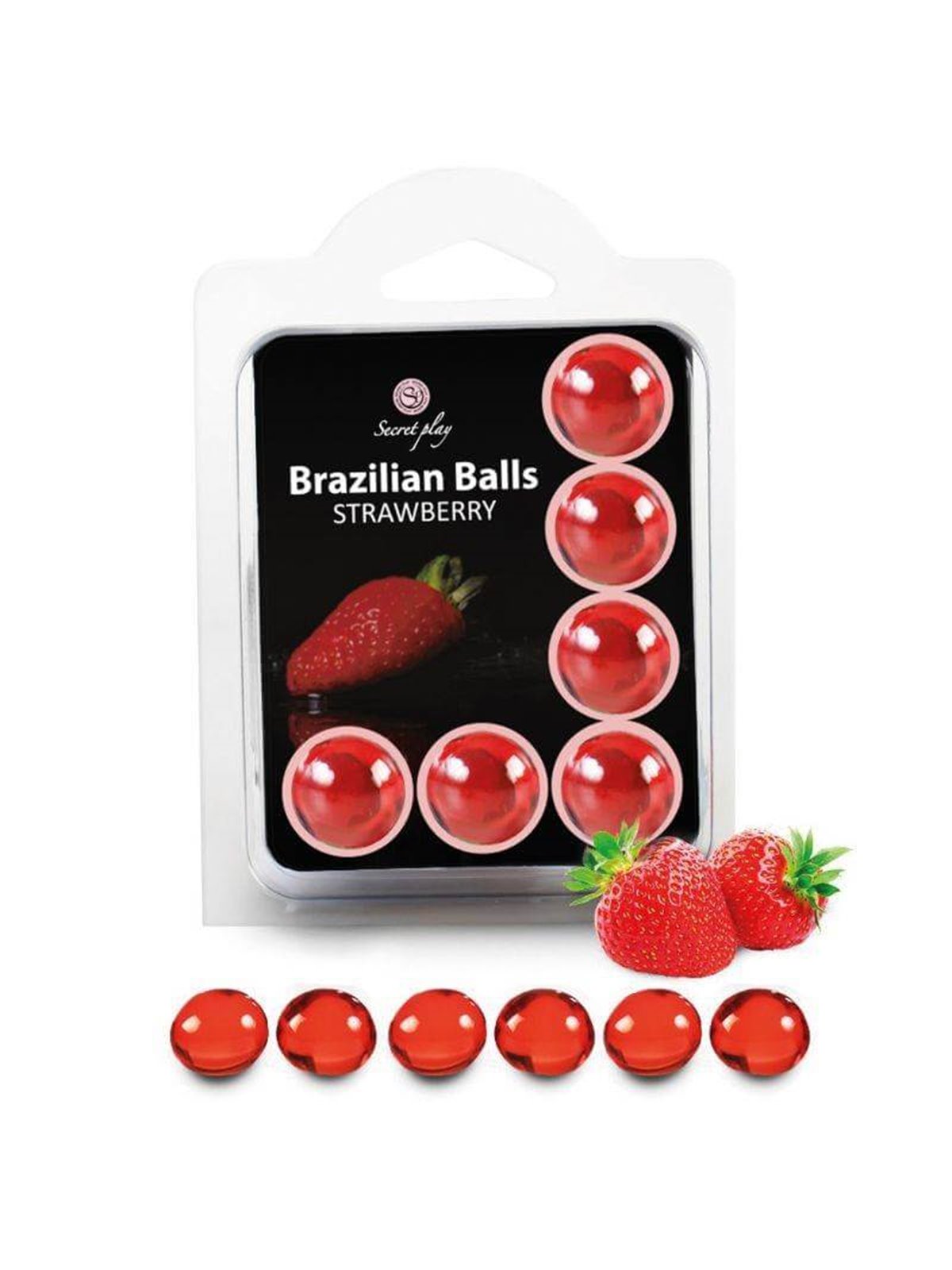 Secretplay - Set 6 Brazilian Balls Strawberry