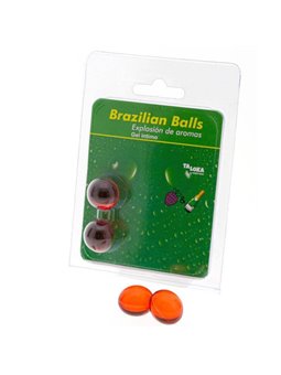 Taloka - 2 Brazilian Balls Strawberries & Champagne Intimate Gel