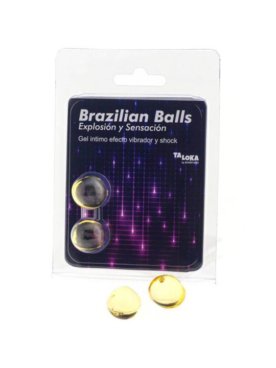 Taloka - 2 Brazilian Balls Vibrating & Shock Effect Exciting Gel