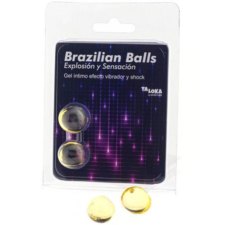 Taloka - 2 Brazilian Balls Vibrating & Shock Effect Exciting Gel