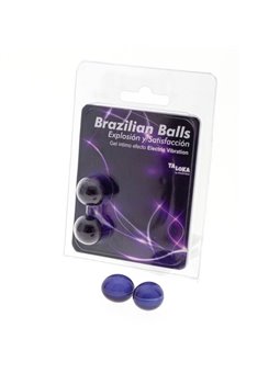 Taloka - 2 Brazilian Balls Electric Vibrating Effect Exciting Gel