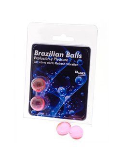 Taloka - 2 Brazilian Balls Refresh Vibrating Effect Exciting Gel
