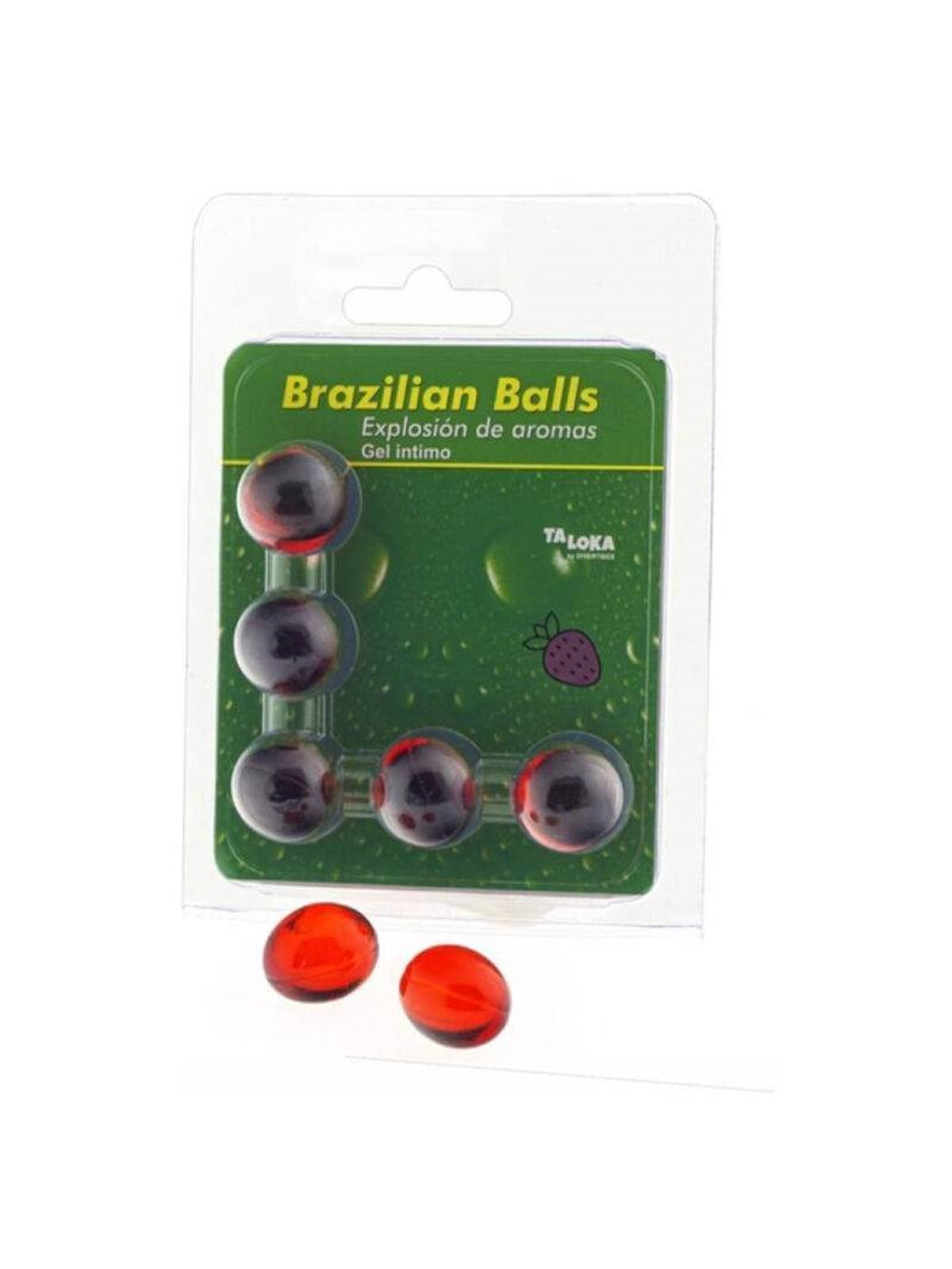 Taloka - 5 Brazilian Balls Strawberry Intimate Gel