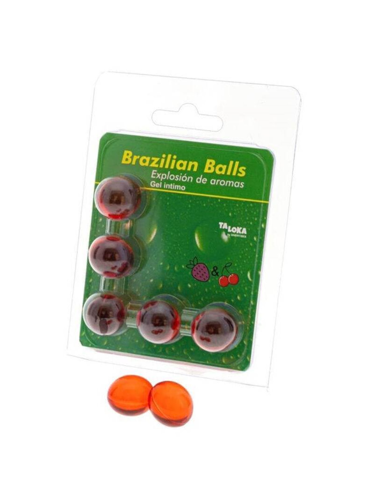 Taloka - 5 Brazilian Balls Strawberry & Cherry Intimate Gel