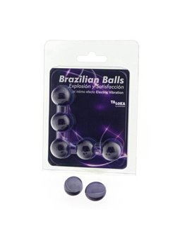 Taloka - 5 Brazilian Balls Electric Vibrating Effect Exciting Gel