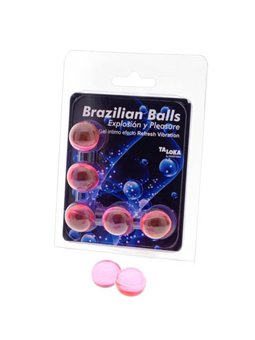 Taloka - 5 Brazilian Balls Refresh Vibrating Effect Exciting Gel