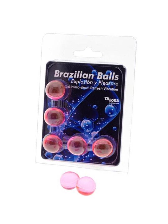 Taloka - 5 Brazilian Balls Refresh Vibrating Effect Exciting Gel