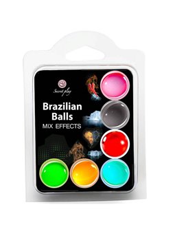 Secret Play Set 6 Brazilian Balls Mix Effect