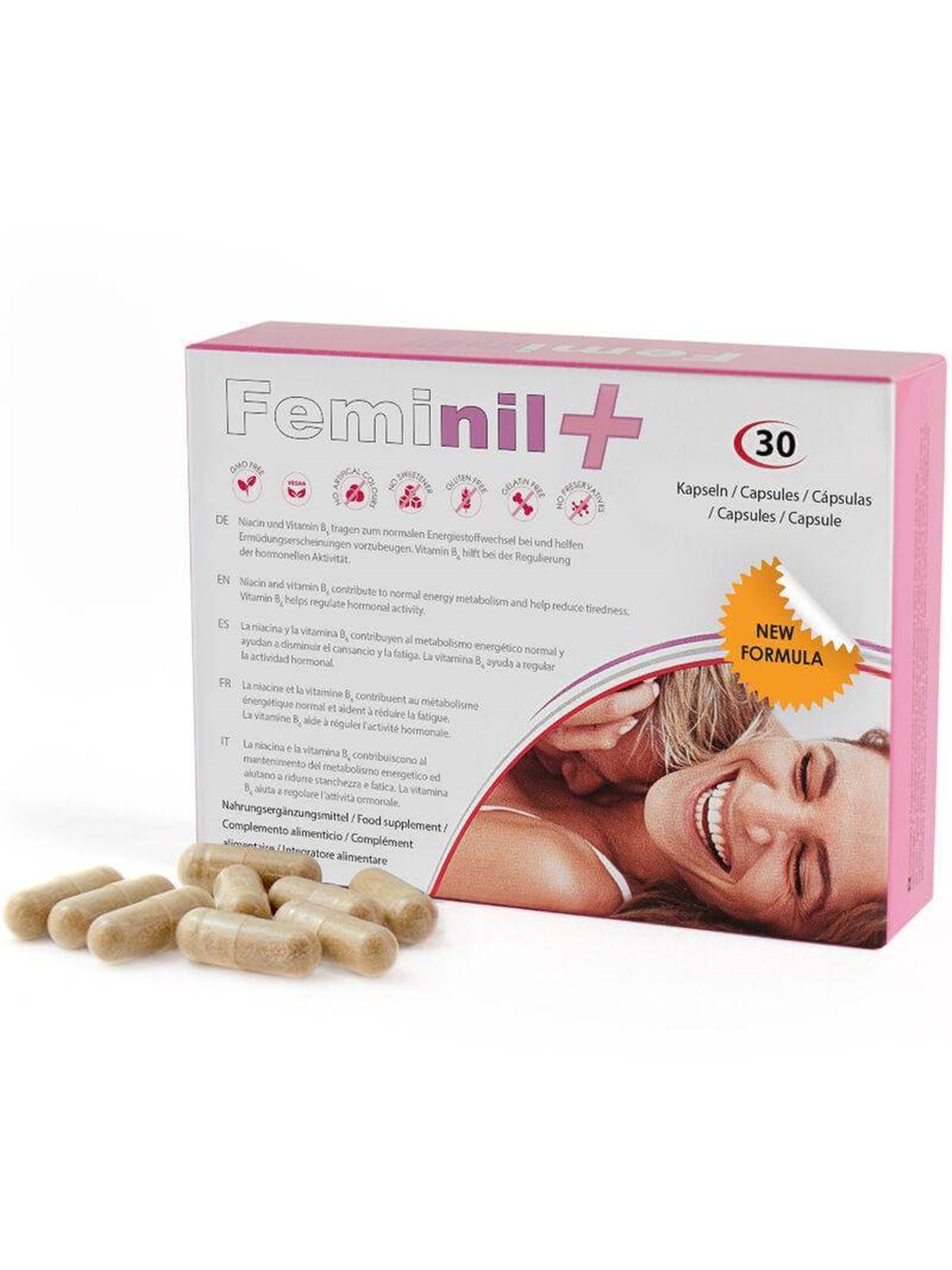 500 Cosmetics - Feminil+ Female Sexual Libido Enhancement - 30 Capsules