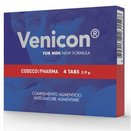 Cobeco Venicon for Men - Intensificatore della Libido e dell'Erezione 4 CP