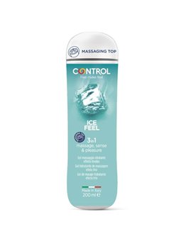 Control Ice Feel - Gel da Massaggio con Effetto Rinfrescante - 200 ML