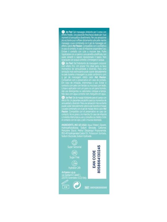 Control Ice Feel - Gel da Massaggio con Effetto Rinfrescante - 200 ML