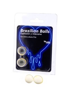 Taloka - 2 Brazilian Balls Cold & Vibration Effect Exciting Gel