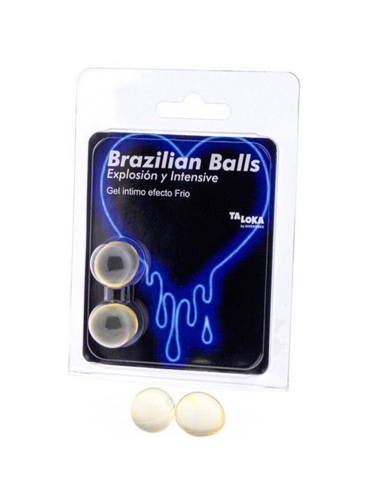 Taloka - 2 Brazilian Balls Cold & Vibration Effect Exciting Gel