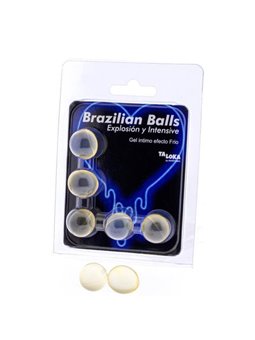 Taloka - 5 Brazilian Balls Cold & Vibration Effect Exciting Gel