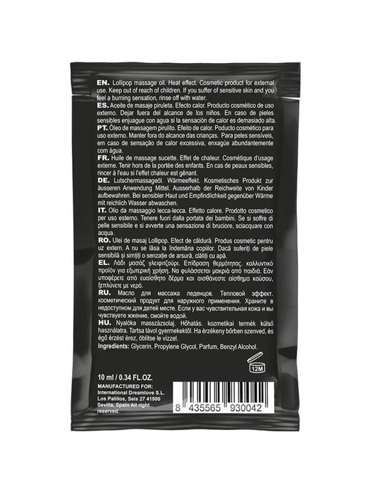 Coquette Chic Desire - Pocket Kissable Massage Oil with Heat Effect Lollipop 10 ML