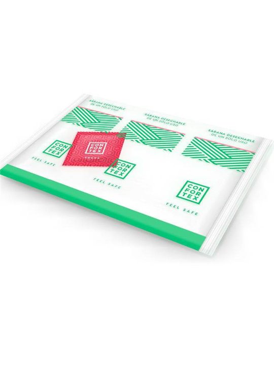Confortex - Disposable Hygienic Sheets, Individual Bag + Strawberry Condom