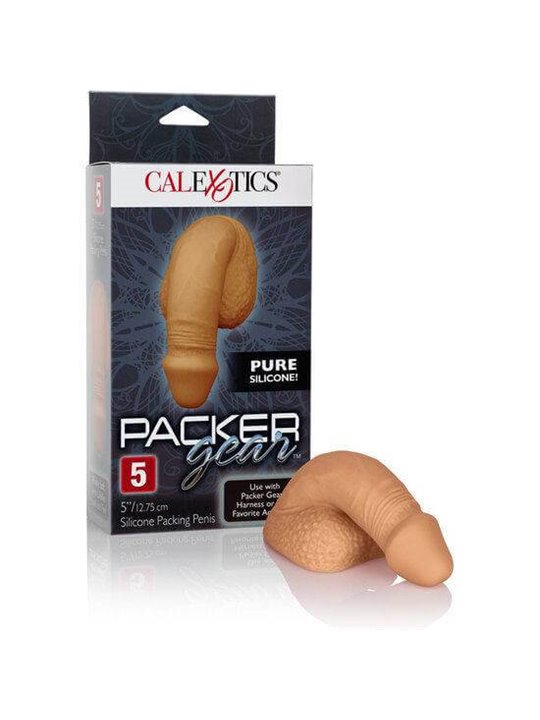 CalExotics Packer Gear 5 - Dildo Realistico Strap-On in Silicone 12,75 CM Beige