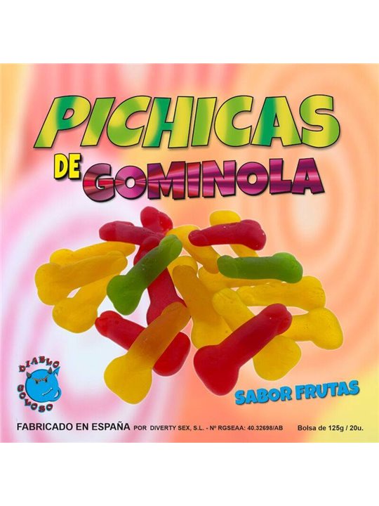 Diablo Goloso - Caramelle Gommose a Forma di Pene Gusto Frutta