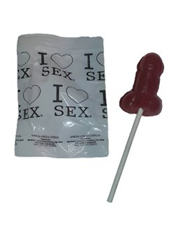 Diablo Picante - Strawberry & Cherry Candy Penis Lollipop