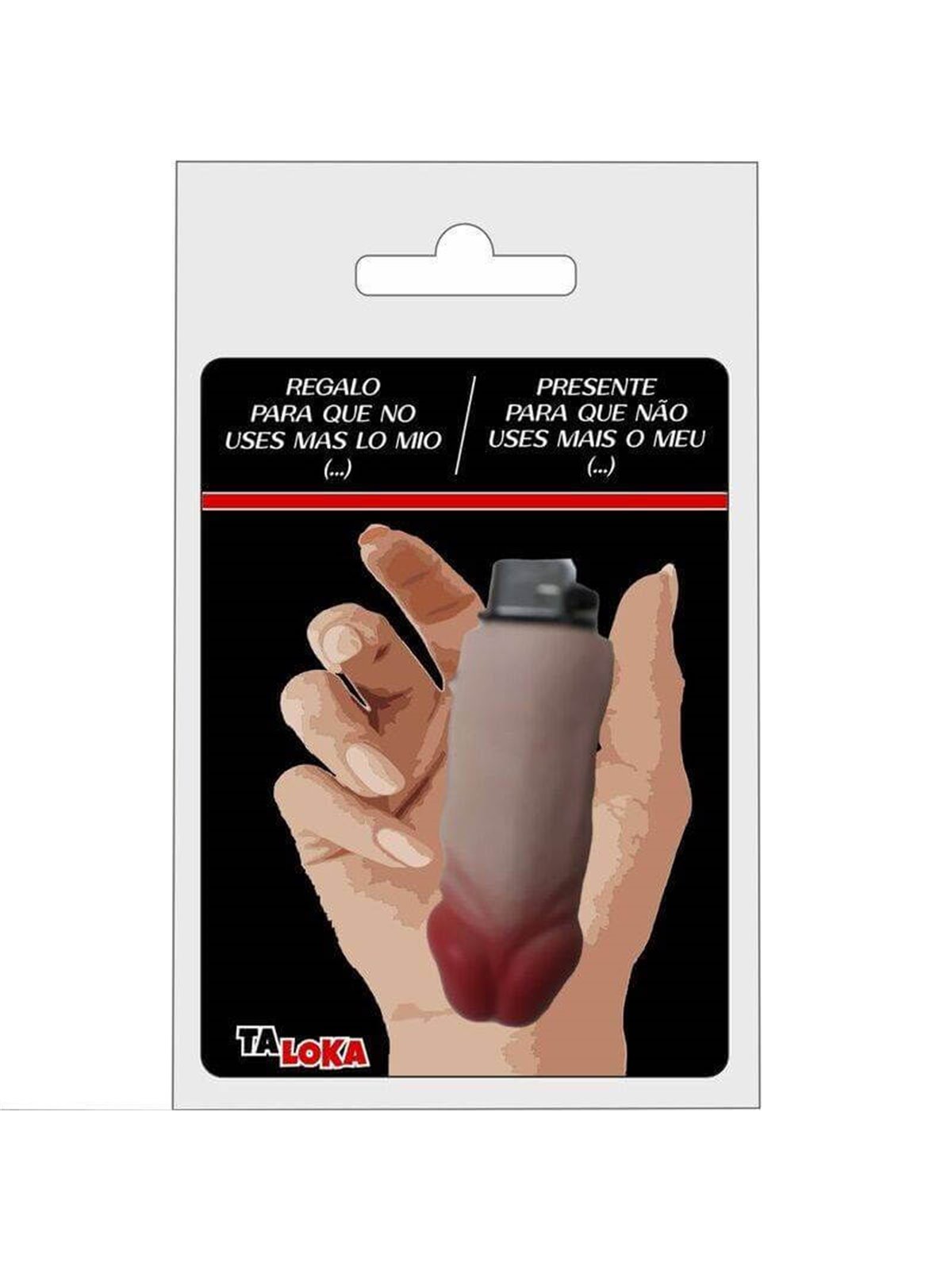 Taloka - Fantastic Lighter in The Shape Of a Flesh Color Penis /Es/Pt/En/