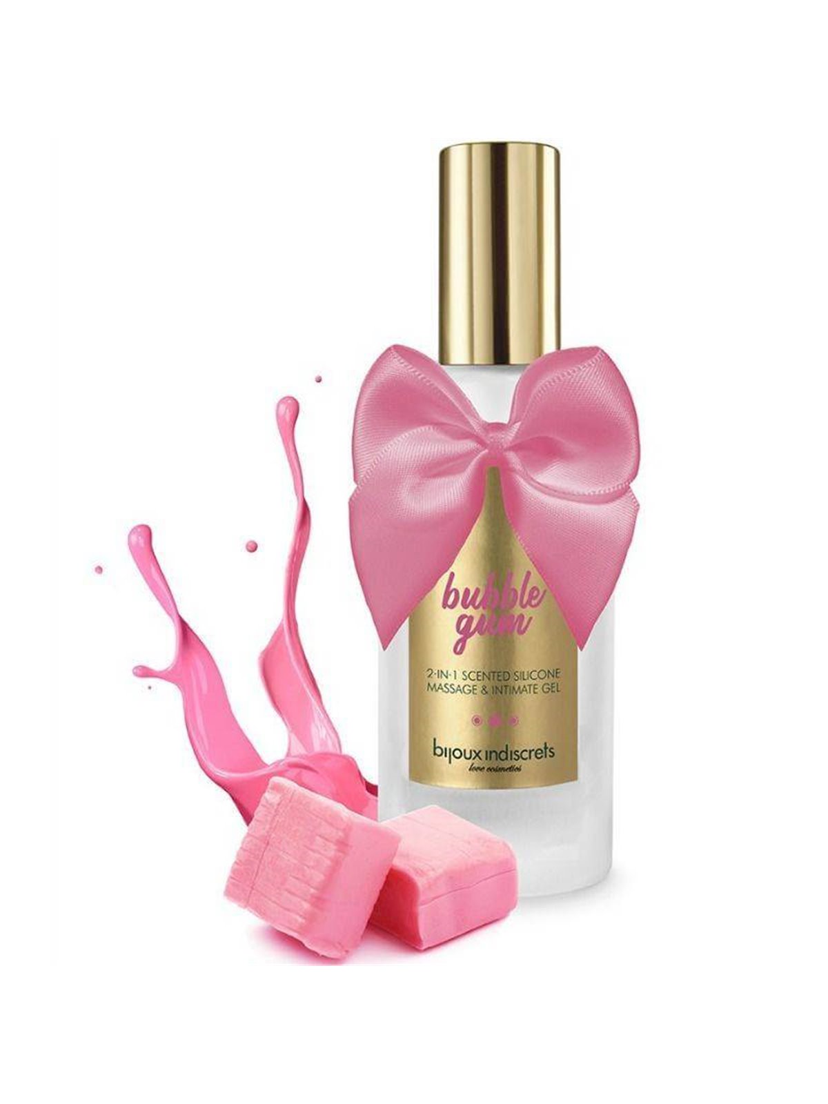 Bijoux Indiscrets Bubble Gum - Gel Intimo per Massaggi Aroma Fragola 100 ML