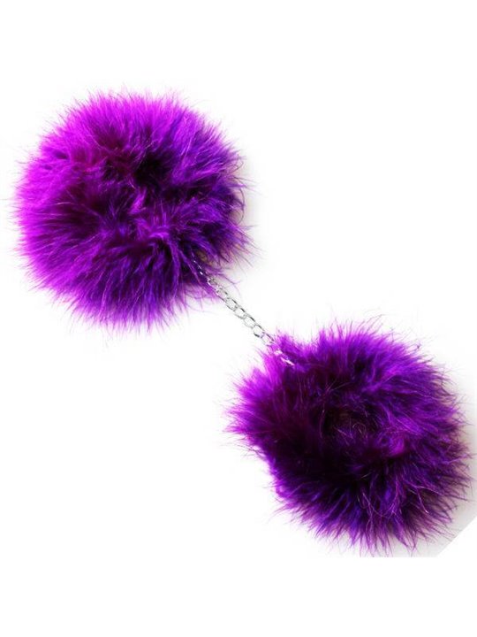 Secretplay - Marabou Manette con Piume Viola