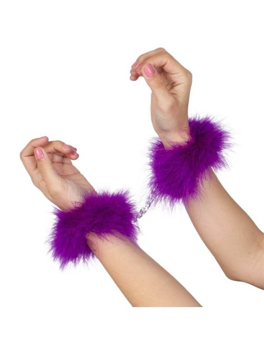Secretplay - Purple Marabou Handcuffs