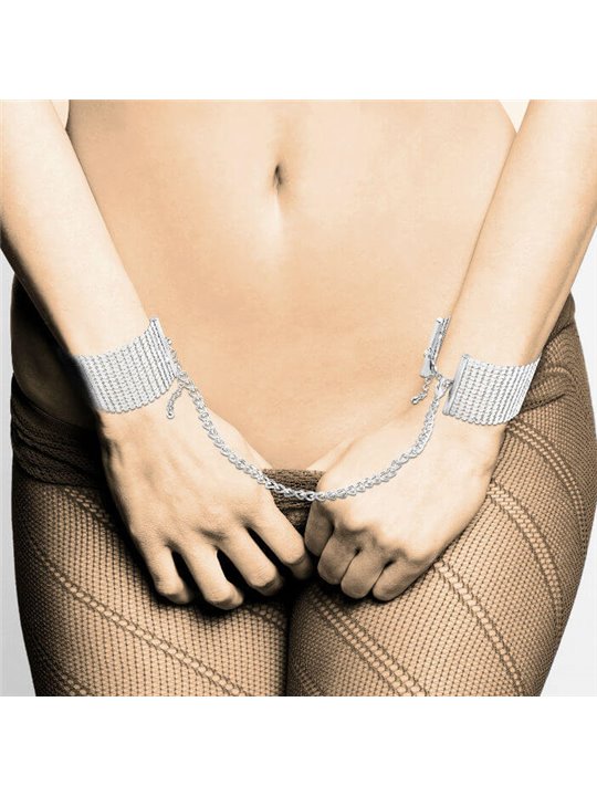Bijoux Indiscrets Désir Métallique - Polsiere in Rete Metallica - Argento