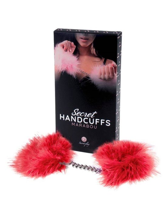 Secretplay - Red Marabou Handcuffs