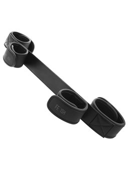Fetish Submissive - Bondage Spreader Bar with Noprene Lining