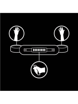 Fetish Submissive - Noprene Lining Handcuffs with Handle