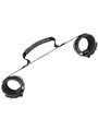 Fetish Submissive - Noprene Lining Handcuffs with Handle