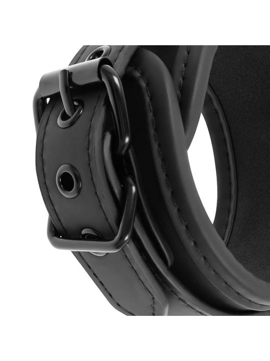 Fetish Submissive - Noprene Lining Handcuffs with Handle