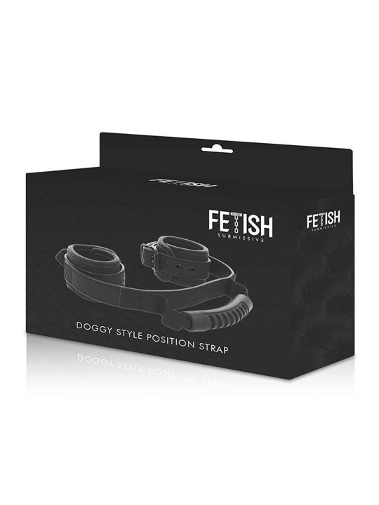 Fetish Submissive - Noprene Lining Handcuffs with Handle