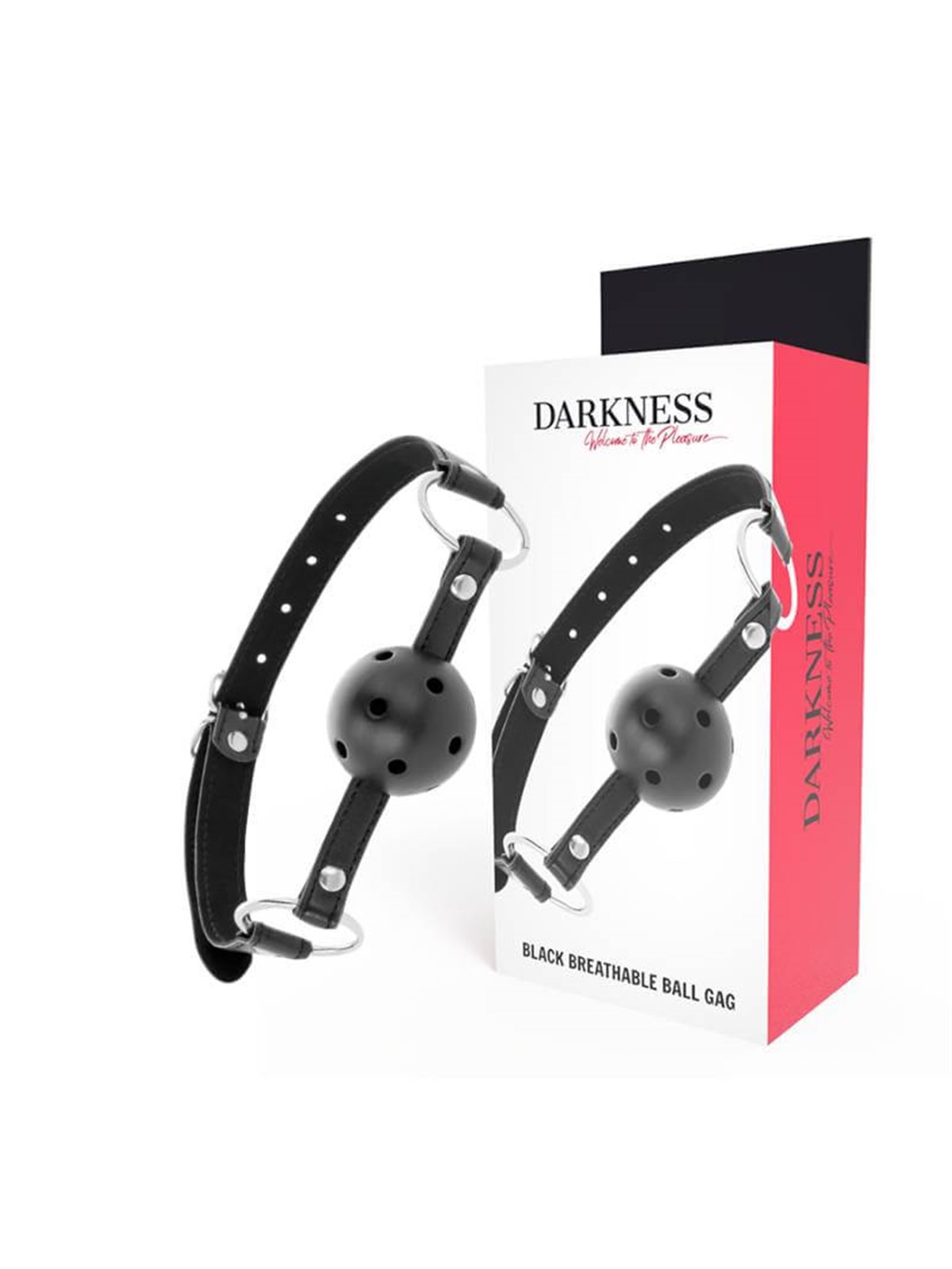 Darkness Black Breathable Ball Gag - Bavaglio Traspirante a Forma di Palla - Nero