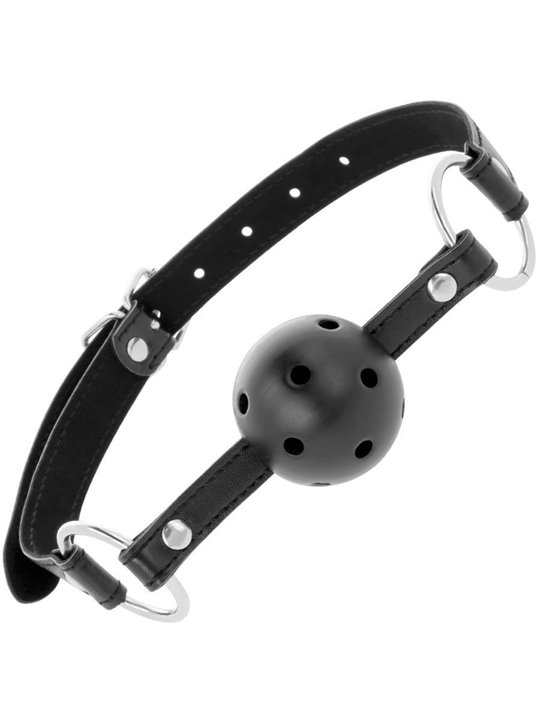 Darkness Black Breathable Ball Gag - Bavaglio Traspirante a Forma di Palla - Nero