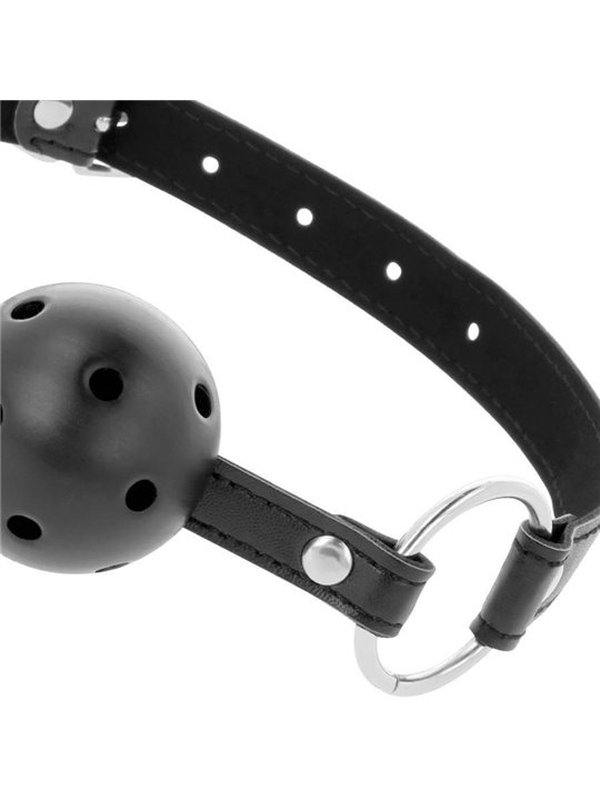 Darkness Black Breathable Ball Gag - Bavaglio Traspirante a Forma di Palla - Nero