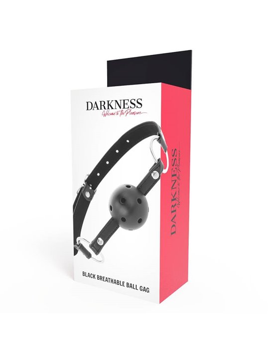 Darkness Black Breathable Ball Gag - Bavaglio Traspirante a Forma di Palla - Nero