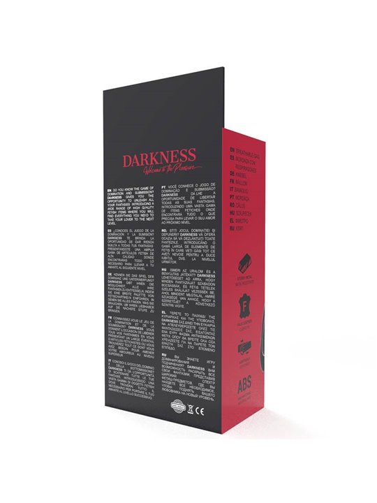 Darkness Black Breathable Ball Gag - Bavaglio Traspirante a Forma di Palla - Nero