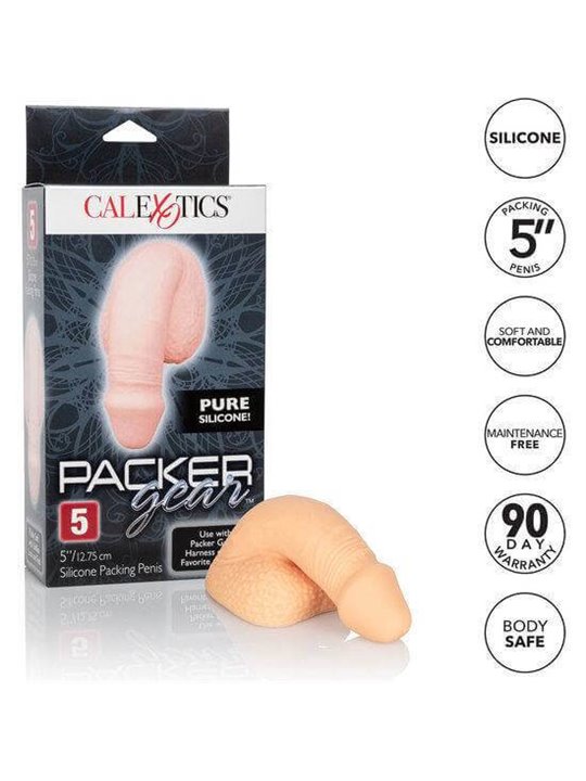 CalExotics Packer Gear 5 - Dildo Realistico Strap-On in Silicone 12,75 CM - Avorio