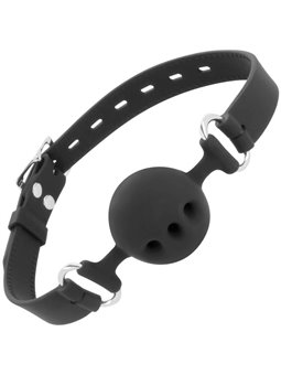 Darkness - Black Breathable Silicone Gag
