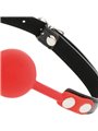 Darkness Red Silicone Ball Gag - Bavaglio in Silicone a Forma di Palla - Rosso