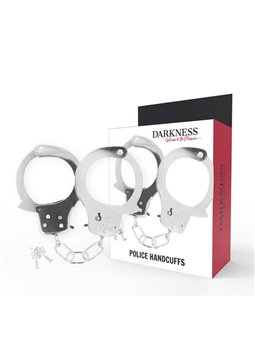 Darkness Police Handcuffs - Manette in Metallo con Chiavi